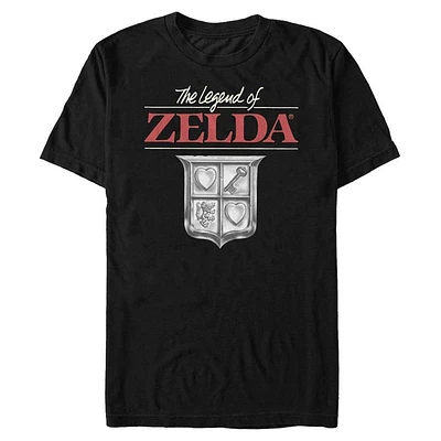 The Legend of Zelda Black and White Crest T-Shirt