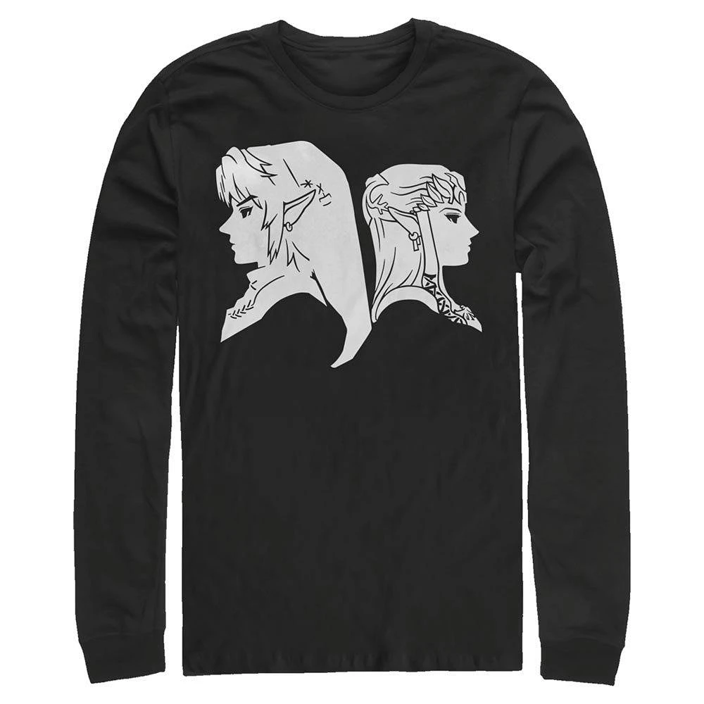 The Legend of Zelda Time Heroes Profile Long Sleeve T-Shirt