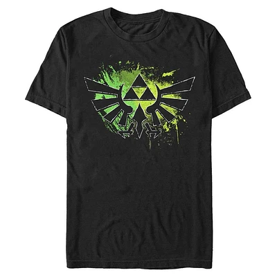 The Legend of Zelda Crest Paint Splatter T-Shirt