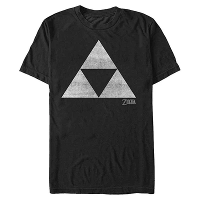 The Legend of Zelda Black and White Triforce T-Shirt