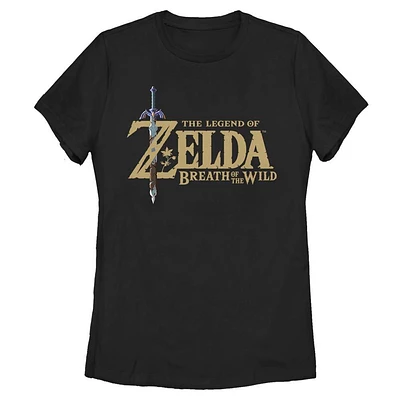 The Legend of Zelda Breath of the Wild Logo Womens T-Shirt