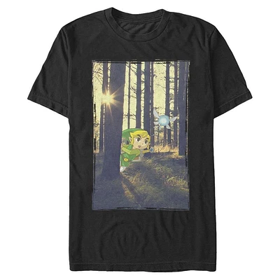The Legend of Zelda Link and Navi Forest T-Shirt