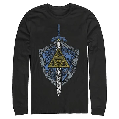 The Legend of Zelda Shield Icons Long Sleeve T-Shirt