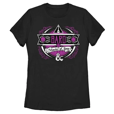 Dungeons and Dragons Bard Label Womens T-Shirt
