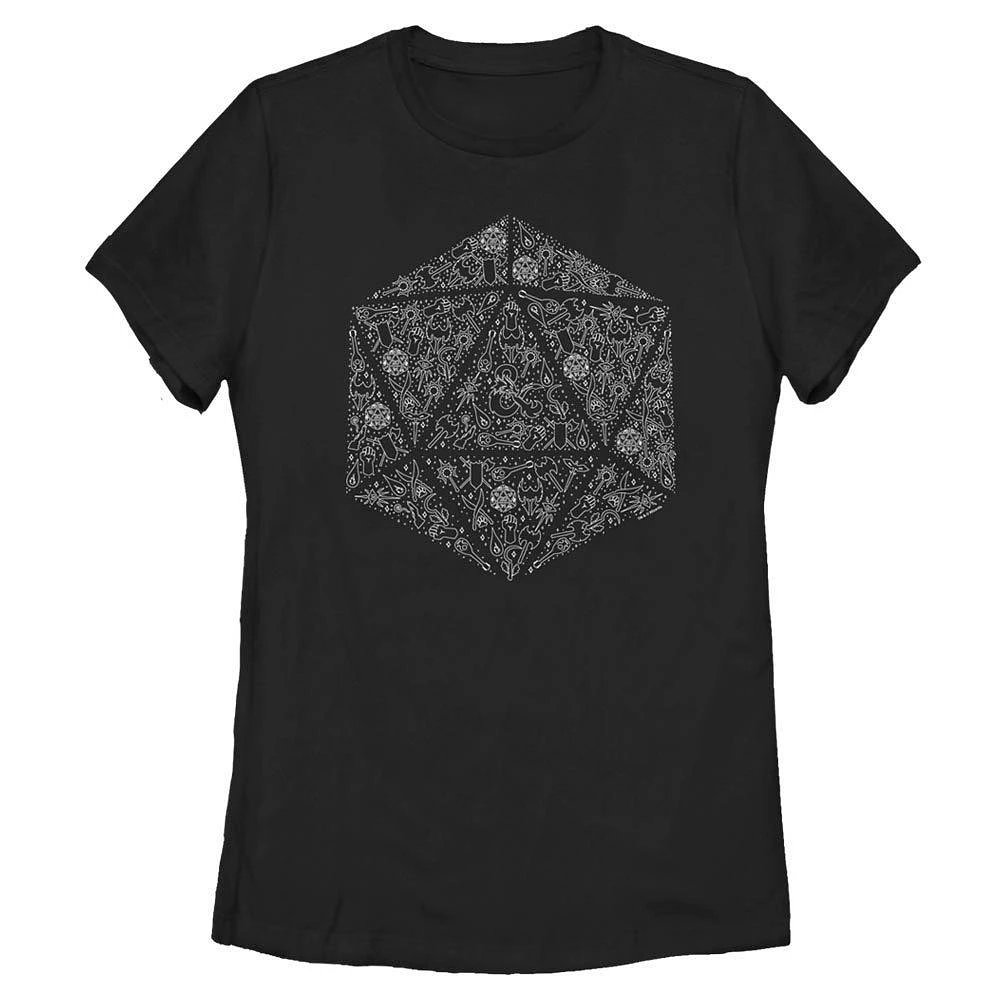 Dungeons and Dragons Celestial D20 Womens T-Shirt