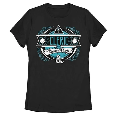Dungeons and Dragons Cleric Label Womens T-Shirt