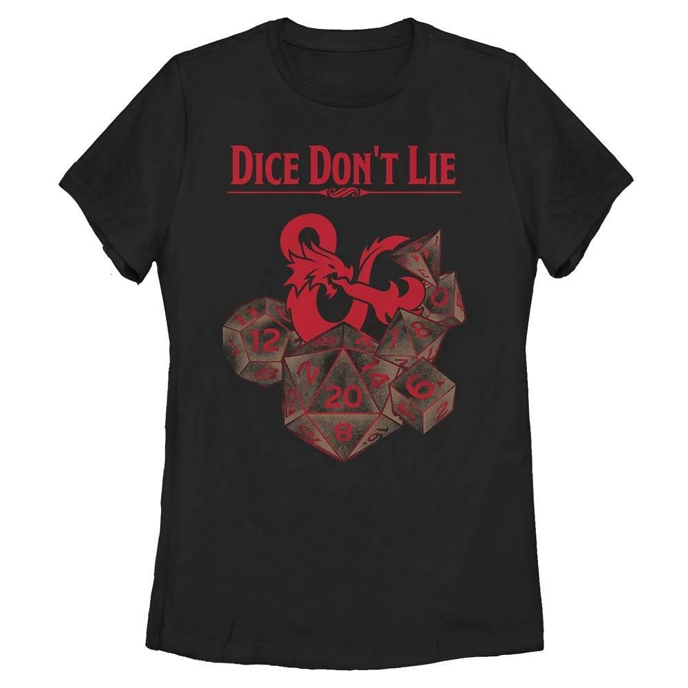 Dungeons and Dragons Dice Don't Lie Womens T-Shirt