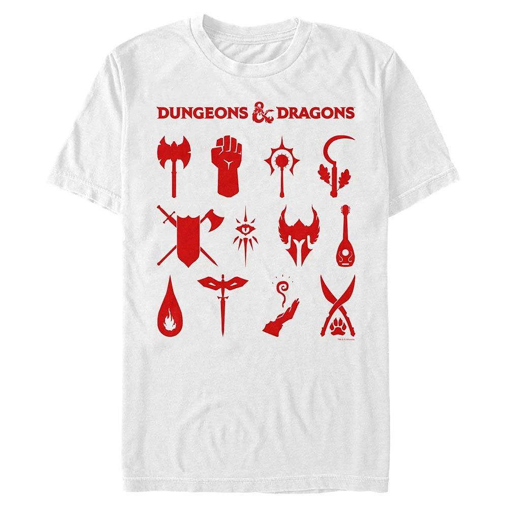 Dungeons and Dragons Dungeon Classes Icons T-Shirt