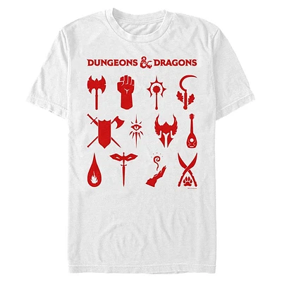 Dungeons and Dragons Dungeon Classes Icons T-Shirt