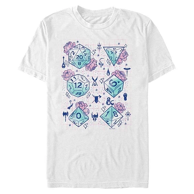 Dungeons and Dragons Floral Dice Set T-Shirt