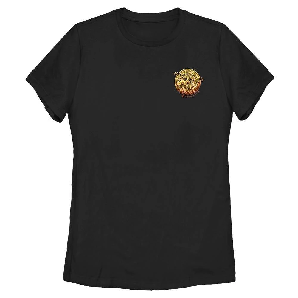 Dungeons and Dragons Gold Coin Mimic Pocket Womens T-Shirt