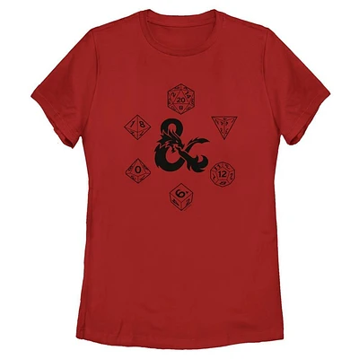 Dungeons and Dragons Ampersand and Dice Womens T-Shirt