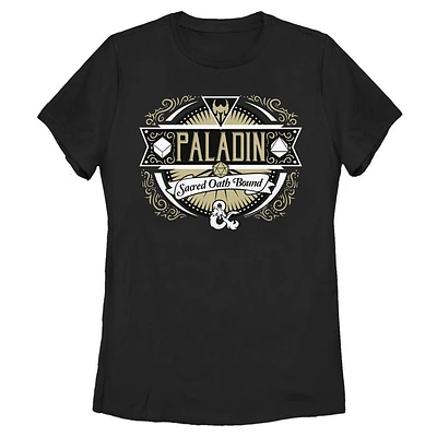 Dungeons and Dragons Paladin Label Womens T-Shirt