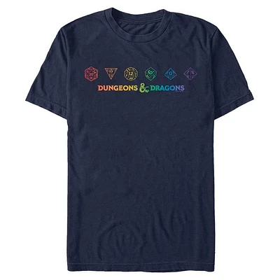 Dungeons and Dragons Rainbow Dice T-Shirt