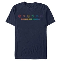 Dungeons and Dragons Rainbow Dice T-Shirt