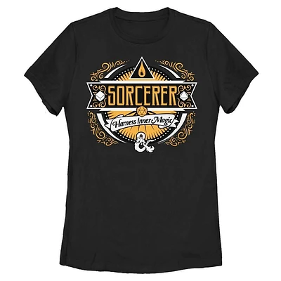 Dungeons and Dragons Sorcerer Label Womens T-Shirt