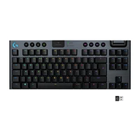 Logitech G915 TKL LIGHTSPEED Wireless Carbon Clicky Switches Gaming Keyboard