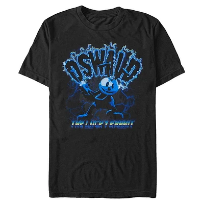 Epic Mickey Oswald Lightning Mens T-Shirt