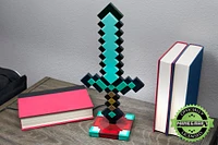 Minecraft Diamond Sword LED Mood 15.6-in Light Lamp