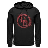 Marvel Daredevil Splatter Logo Unisex Hooded Sweatshirt