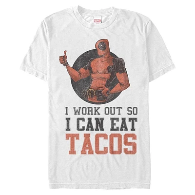Marvel Deadpool Work Out for Tacos Unisex T-Shirt