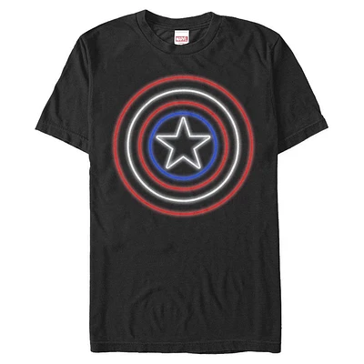 Marvel Captain America Neon Shield Unisex T-Shirt