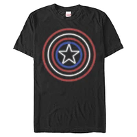 Marvel Captain America Neon Shield Unisex T-Shirt