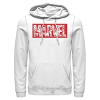 Marvel Avengers Chibi Brick Logo Unisex Hooded Sweatshirt