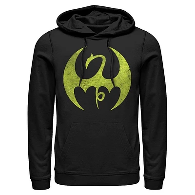 Marvel Iron Fist Logo Mens Hooded Sweatshirt