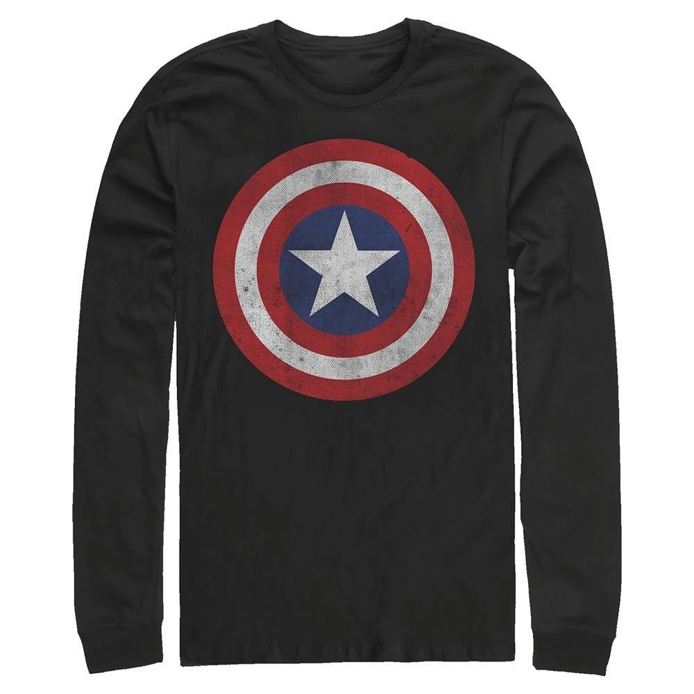 Marvel Captain America Classic Logo Long Sleeve Unisex T-Shirt
