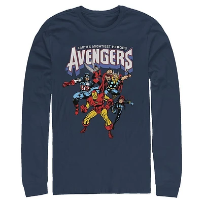 Marvel Avengers Comic Group Long Sleeve Unisex T-Shirt
