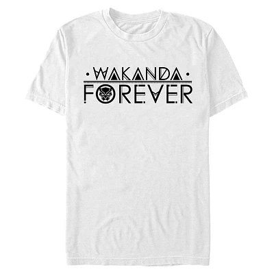 Marvel Black Panther Wakanda Forever Text Unisex T-Shirt