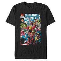 Marvel The Infinity Gauntlet Comic Cover Mens T-Shirt