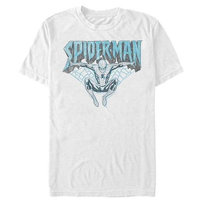 Marvel Spider-Man Web Sketch Mens T-Shirt
