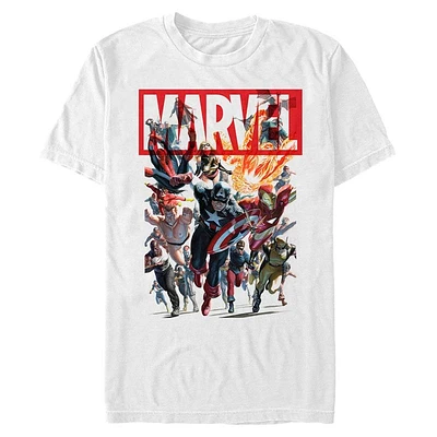 Marvel Brick Logo Team Avengers Unisex T-Shirt