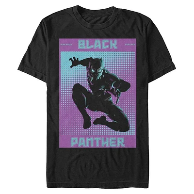 Marvel Black Panther Haldtone Poster Mens T-Shirt