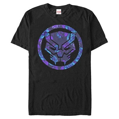 Marvel Black Panther Floral Logo Unisex T-Shirt