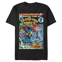 Marvel Spider-Man and Hawkeye Mens T-Shirt