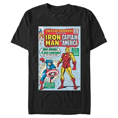 Marvel Tales of Suspense Iron Man and Captain America Mens T-Shirt