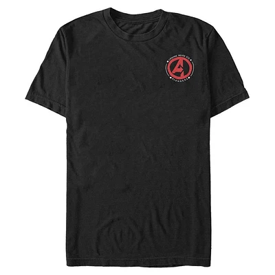 Marvel Avengers Logo Legends Never Die Pocket Print Unisex T-Shirt