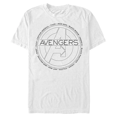Marvel Avengers Circle Logo Unisex T-Shirt