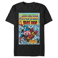 Marvel Captain America and Iron Man Double Feature Comic Cover Unisex T-Shirt