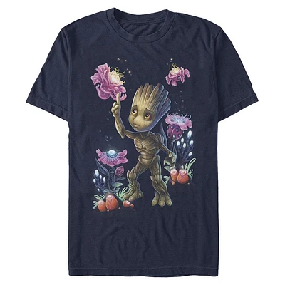 Marvel Guardians of the Galaxy Groot Floating Plant Mens T-Shirt