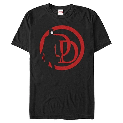 Marvel Daredevil Logo and Silhouette Unisex T-Shirt