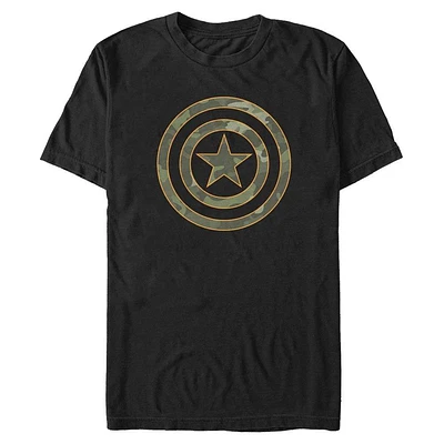 Marvel Captain America Camo Logo Unisex T-Shirt