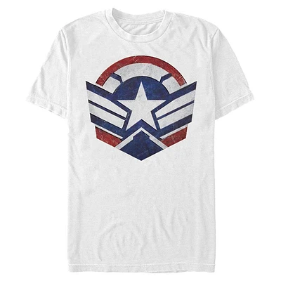 Marvel The Falcon and the Winter Soldier Distressed Winged Logo Unisex T-Shirt