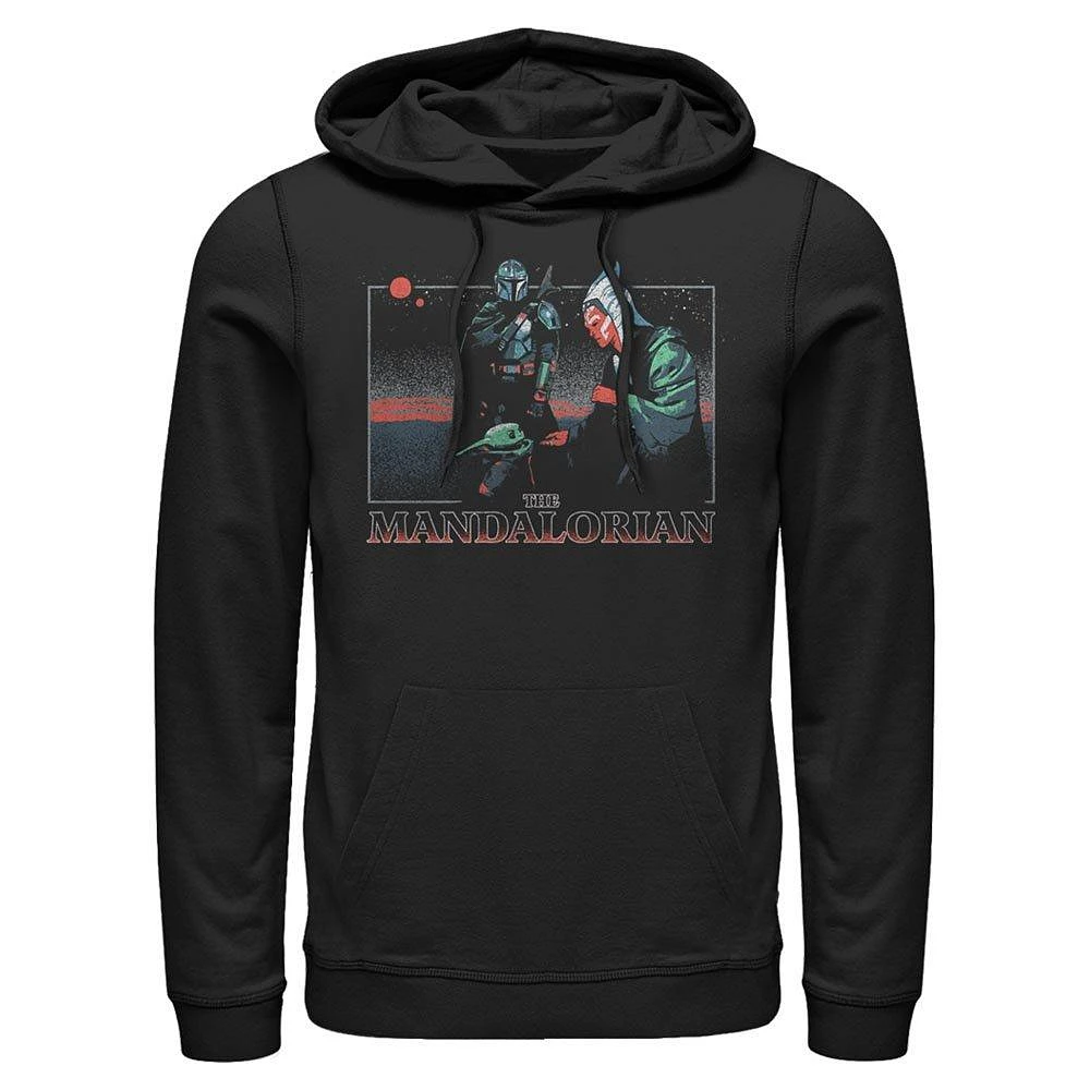 Star Wars The Mandalorian Ahsoka Tano and Grogu Mens Hooded Sweatshirt