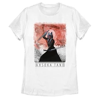 Star Wars The Mandalorian Ahsoka Tano Sunset Womens T-Shirt