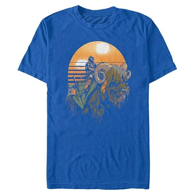 Star Wars The Mandalorian Bantha Sunset Unisex T-Shirt