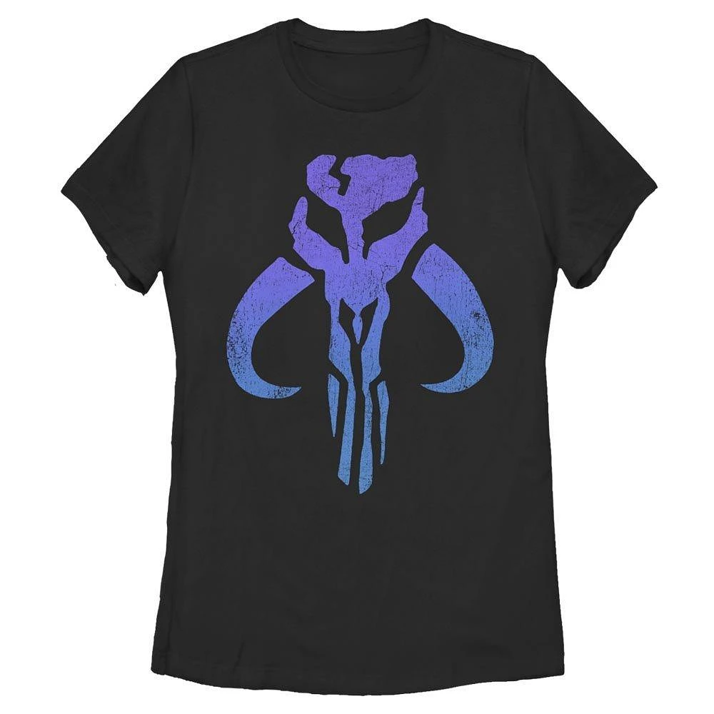 Star Wars The Mandalorian Gradient Symbol Womens T-Shirt